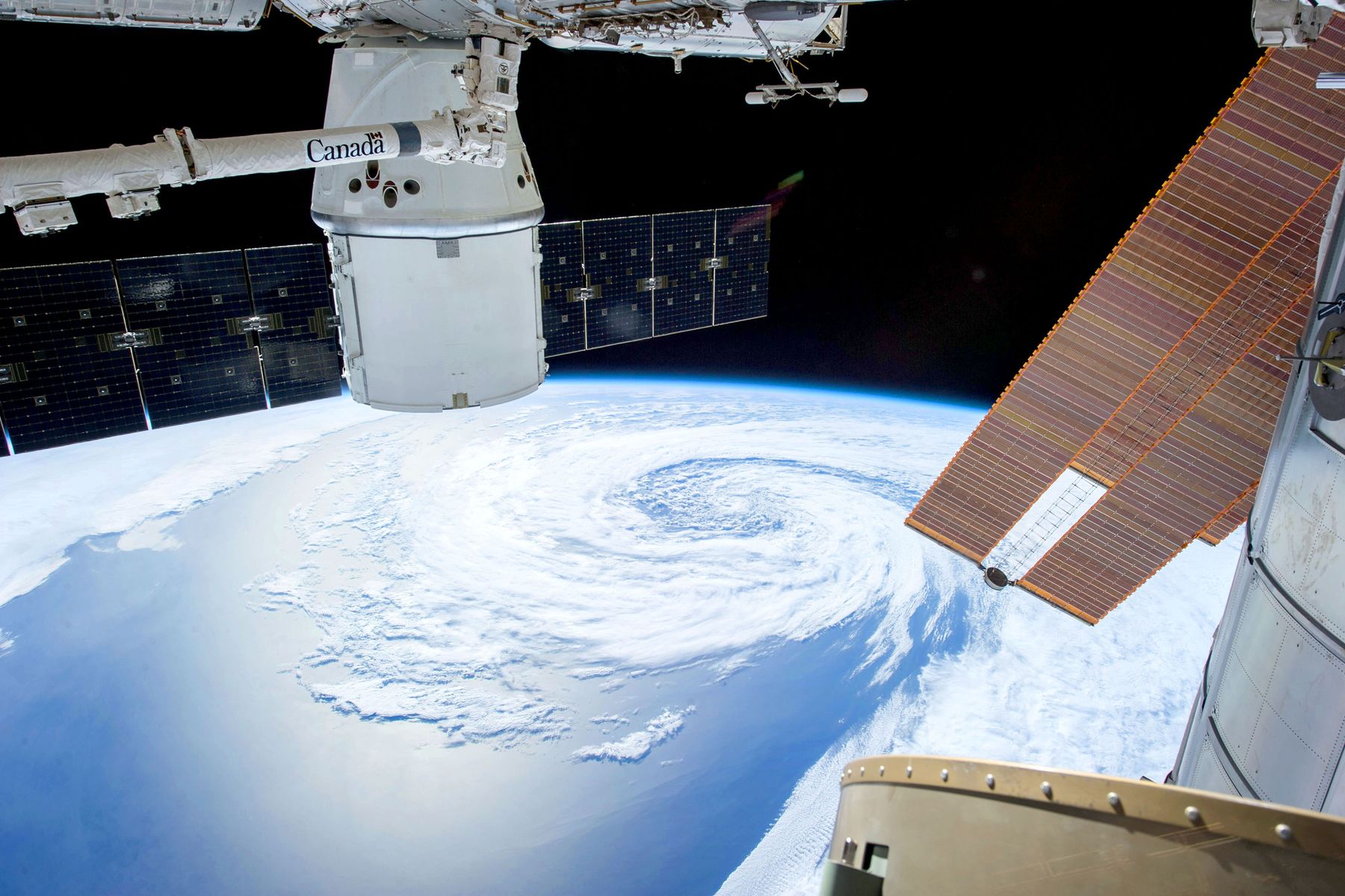 La Tierra vista desde una estación espacial